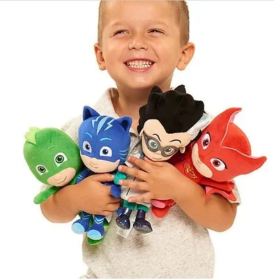 $26.99 • Buy 4pcs PJ Masks Gekko Catboy Owlette Romeo Plush Doll Toys Stuffed Soft Kids