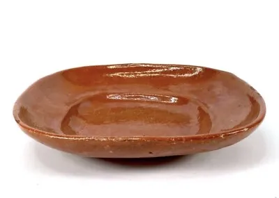 Native Mexican Glazed Clay Serving Platter 12x11” Authentic Hand Made Pottery • $22.46