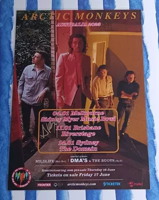 $27.95 • Buy Arctic Monkeys - 2023 Australia Tour - Signed Autographed Laminated Tour Poster