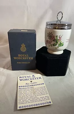 Vintage Royal Worcester Egg Coddler Fine Porcelain  Rhapsody  W/ Box & Paper • $46.06