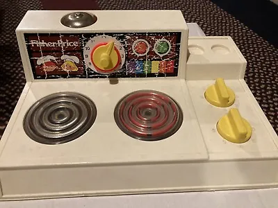 Vintage 1978 Fisher Price Toys Fun With Food Kitchen Stove Top With Bell • $12.99