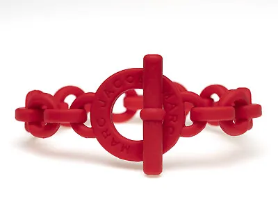 Marc By Marc Jacobs Macintosh Apple Red Turnlock Rubber Stretch Bracelet • $16