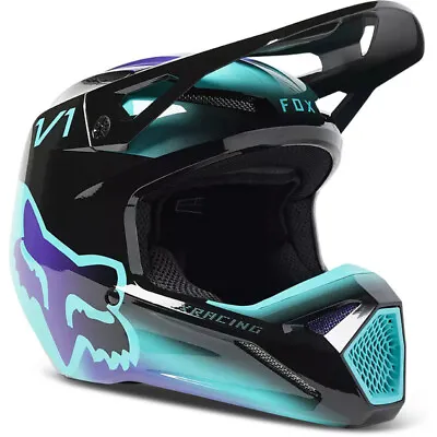 NEW Fox V1 Toxsyk Black Kids Dirt Bike Helmet • $229