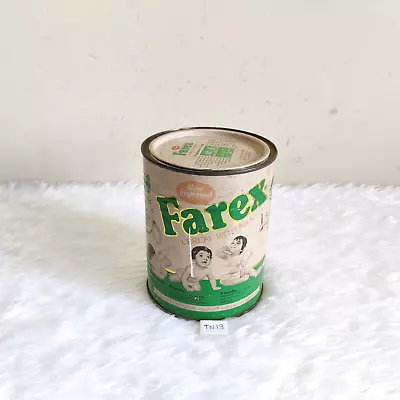 Vintage Baby Graphics Farex Cereals With Milk Advertising Tin Box Old Round TN13 • £50.52