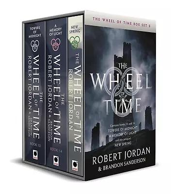 The Wheel Of Time Box Set 5: Books 13 14 & Prequel (Towers Of Midnight A Memor • $41.99