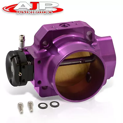 70MM Purple Aluminum Big Air Intake Throttle Body For Civic CRX Del Sol Integra • $57.99