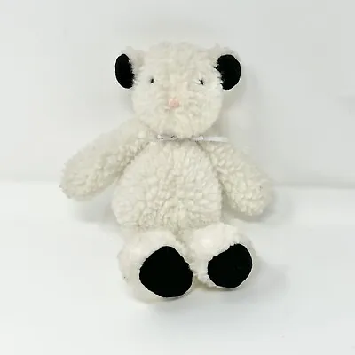 Dakin White Mouse Rat Plush 1991 Vintage 9  Fuzzy Black Ears Feet Lamb Sheep • $21.44