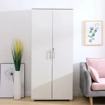 £164 • Buy Tall White 180cm Office Storage Cupboard Locking Bookcase Filing Cabinet   
