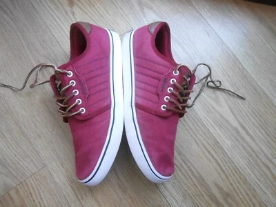 £7.99 • Buy Adidas Team Gb Maroon Canvas Trainers Size Uk 9