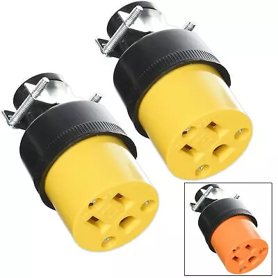 $9.97 • Buy 2 Pc Female Extension Cord Repair Replacement Electrical Plugs End Heavy Duty