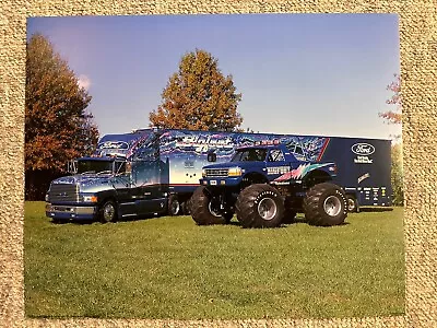 Bigfoot Monster Truck & Hauler Transporter 16 X20  Poster • $45