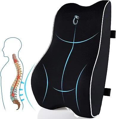 Lumbar Support Back Cushion For Office Chair Car Seat Computer Game Memory Foam • $35.83