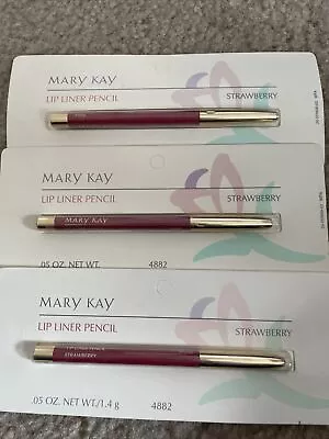 Mary Kay Strawberry Lip Liner Pencil 0.05 Oz 4882 Lot Of 3 New On Card • $12.50