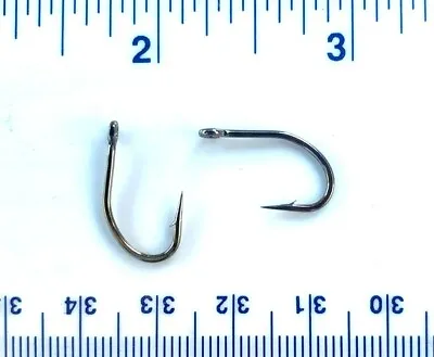 100 Matzuo 130010 Black Live Bait O'Shaughnessy Fish Hooks Size 4  • $10.99