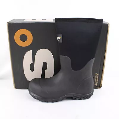 Bogs Workman Composite Toe Waterproof Boots In Black (72132CT) - Men's Size US 8 • $29.95