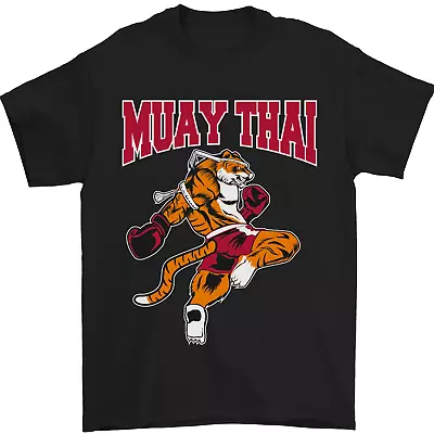 Muay Thai Tiger MMA Mixed Martial Arts Mens T-Shirt 100% Cotton • £10.48