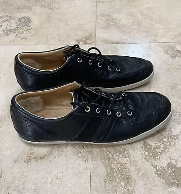 UGG BROOK-LIN Men's Two Tone Black Leather Sneakers 10 • $29.99