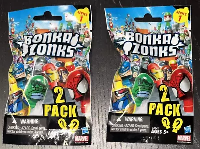 X2 MARVEL BONKA ZONKS SERIES 1 BLIND PACK LOT -- New Old Stock SEALED • $7.69