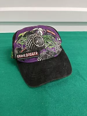 VINTAGE Youth Size Grave Digger Monster Jam Baseball Hat • $8