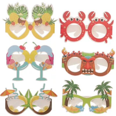 £7.27 • Buy 12Pcs Luau Party Photo Prop Hawaiian Party Favors Funny Glassesz