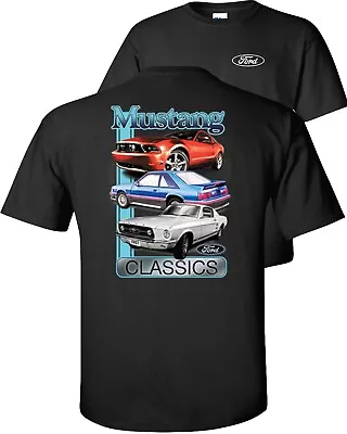 Ford Classics Mustang T-Shirt/Long Sleeve  Fox Body Fast Back Shelby GT • $16.44