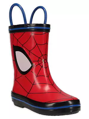 Spiderman Toddler Boy's License Rain Boots Dual Sizes 5/6-2/3 • $23.98