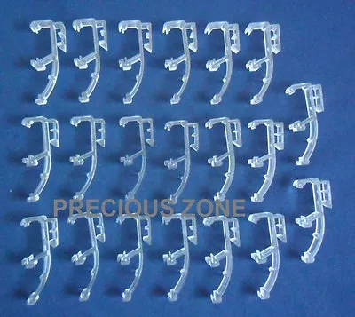 20 Pcs Of 1 Inch Mini Blind Double Slat Valance Retainer Clips - Clear • $14.99