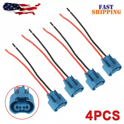 4x Wire Pigtail Female U 9005 HB3 Two Harness Headlight High Beam Blub Connector • $11.89