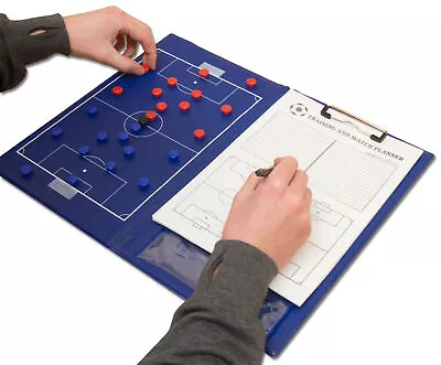 £8.99 • Buy Wollowo A4 Magnetic Football Coaching Board/Tactics Folder With Pen & Paper