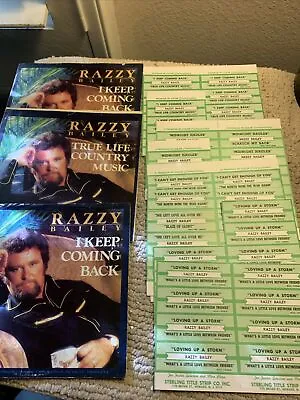 Lot Of 75 Jukebox TITLE STRIPS +3 Picture Sleeve Razzy Bailey 45 • $9.49