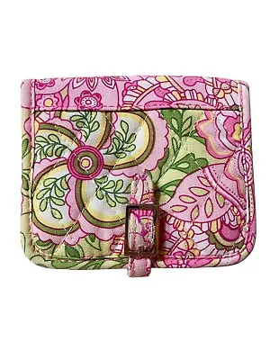 Vera Bradley Petal Pink Spring 2006 Fold Over Wallet Credit Card ID Holder • $11.99