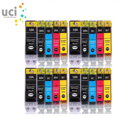 20 Ink For Canon PGI5 CLI8 Pixma MP600 MP610 MP800 MP800R MP810 Printer • £18.99