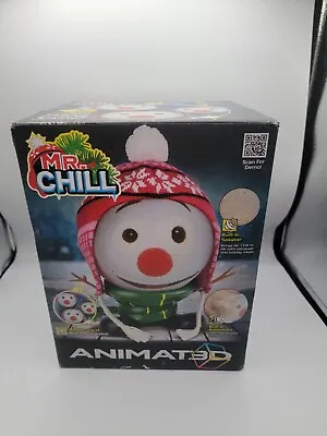 ANIMAT3D Mr. Chill Talking Animated Snowman W/ Built In Projector & Speaker NIB • $21.99