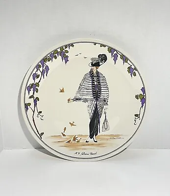 Villeroy & Boch DESIGN 1900 Dinner Plate Demi Deuil Art Deco Women • $19.97