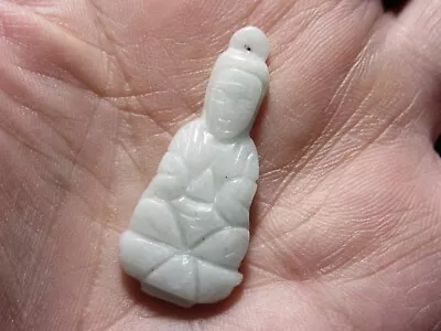 AAA Burmese Jade Carved QUAN YIN BJQ-1 Pendant Amulet Reiki Healing **New** • $6.20