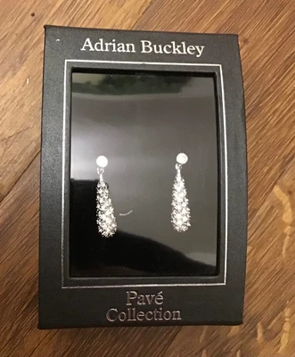 £10 • Buy Adrian Buckley Pave Collection Teardrop Earrings - Great Present 