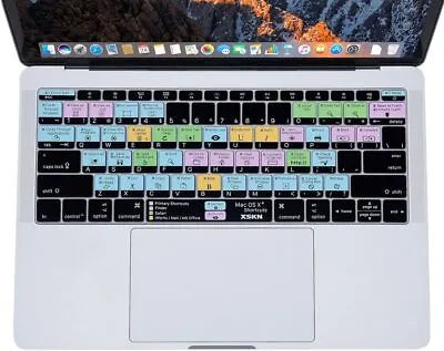 OS X Keyboard Skin Cover For Apple New MacBook Pro 13 (Model A1708 Shortcut MAC • $42.92