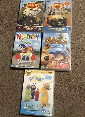 Dvd X 5 Noddy/Brum/Magic Roundabout/Teletubbies • £8