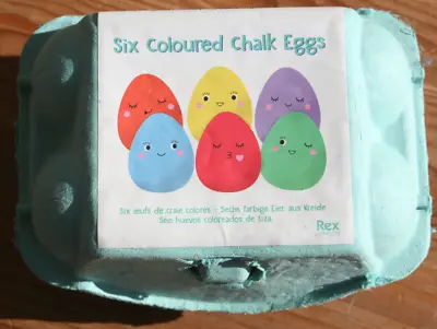 Rex London 6 Coloured Chalk Eggs. • £5