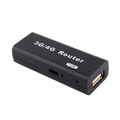 Mini Portable 3G/4G Wireless-N USB WiFi Hotspot Router 150Mbps Wlan Lan RJ4 BEA • $15.21