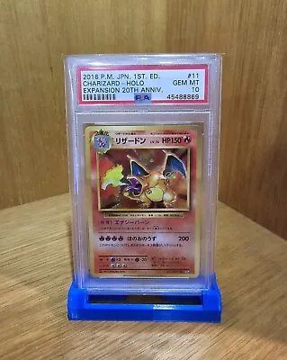Pokemon Card PSA 10 Gem Mint Charizard Japanese CP6 20th Anniversary 1st 011/087 • $510