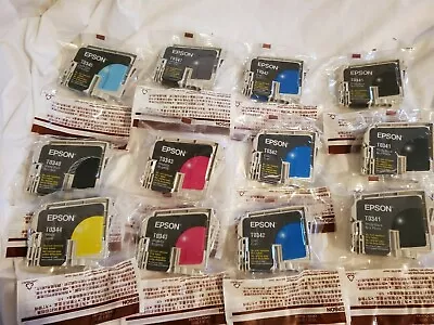 Epson 2200 Ink Cartridges T0348 T0342 T0347 T0344 T0345 T0343 T0341 New EXPIRED  • $200.02