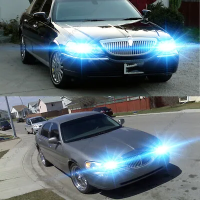 For LINCOLN Town Car 1995-2002 Combo 8000K 9007 LED Headligh High/Low Beam Bulbs • $20.15