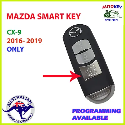 Mazda CX-5 CX-9 Smart Key Remote 3 Button Automatic Boot 2016 2017 2018 2019 • $89.10