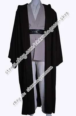 Star Wars Jedi Mace Windu Cosplay Costume Kimono Robe Cape Coat Halloween Party • $158.88