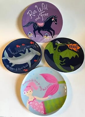 POTTERY BARN KIDS ~ NOVELTY 9  MELAMINE PLATE ~ YOU CHOOSE 1 Or ALL ~ 1+ SHIP • $9