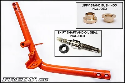 $690 • Buy New Orange 2006 Harley VRSCSE2 V-Rod Frame Lower Rail Left  + Shift Shaft & Seal