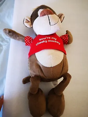 Plush Monkey. Cuddle Crew.  You're My Cheeky Monkey . 18  Vgc • £5.90