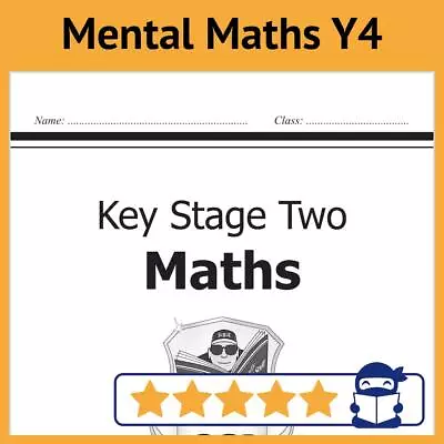 Year 4 Mental Maths Workout Book - Ages 8-9 KS2 SATs | Answers | CGP NEW • £5.95