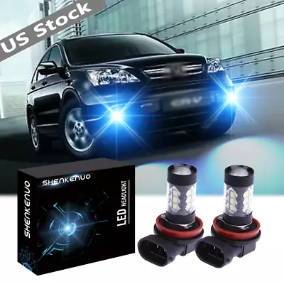 For Honda CRV/CR-V/C-RV 2007-2014 LED Fog Lights Beam Bulbs Ice Blue • $12.31